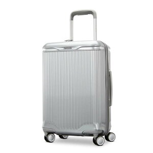 yz T\iCg Y X[cP[X obO Samsonite Silhouette 18 Hardside Carry-On Expandable Spinner Metallic Silver