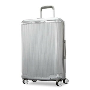 yz T\iCg Y X[cP[X obO Samsonite Silhouette 18 Hardside Medium Expandable Spinner Metallic Silver