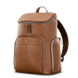 T\iCg Y obO obNpbNEbNTbN U[ Samsonite Mobile Solutions Leather Deluxe Backpack Cognac