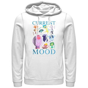 �f�B�Y�j�[ �����Y �g�b�v�X T�V���c �p�[�J�[ �O���t�B�b�N Disney's Inside Out 2 Emotions Current Mood Men's Graphic Hoodie White �z���C�g