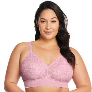 �O���}���C�Y ���f�B�[�X �A���_�[�E�F�A �u���W���[ �v���X�T�C�Y ���[�X Plusize Glamorise Full Figure Gramercy Luxe Lace Wireless Bralette 7012 Mauve