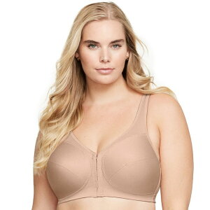 �O���}���C�Y ���f�B�[�X �A���_�[�E�F�A �u���W���[ �v���X�T�C�Y Plusize Glamorise Full-Figure MagicLift Front Close Posture Back Support Bra 1265 Cafe