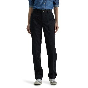 ���[ ���f�B�[�X �{�g���X �J�W���A���p���c Women's LeeR Ultra Lux Comfort with Flex-To-Go Straight-Leg Utility Pants Unionall Black �u���b�N