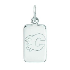 yz SA[g fB[X uXbgEoOEANbg ANZT[ LogoArt Sterling Silver Calgary Flames Tag Pendant Silver