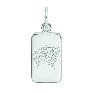 yz SA[g fB[X uXbgEoOEANbg ANZT[ LogoArt Sterling Silver Columbus Blue Jackets Tag Pendant Silver