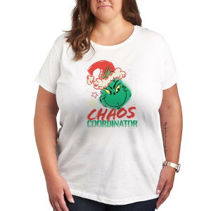 �A�j���L�����N�^�[ ���f�B�[�X �g�b�v�X T�V���c �v���X�T�C�Y �O���t�B�b�N Licensed Character Plus Dr. Seuss The Grinchaos Coordinator Graphic Tee White �z���C�g