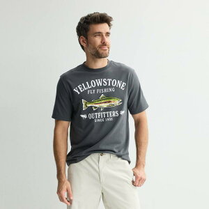 �\�m�} ���f�B�[�X �g�b�v�X T�V���c �v�����g �O���t�B�b�N Men'sonoma Goods For Life Printed Graphic Tee Fly Fishing