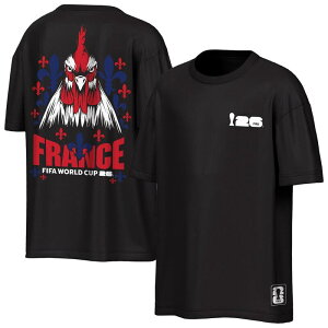 �A�E�^�[�X�^�b�t ���f�B�[�X �g�b�v�X T�V���c Men's Outerstuff Black France National Team FIFA World Cup 2026 Rally Oversized 2-Hit-Shirt Soc Black �u���b�N