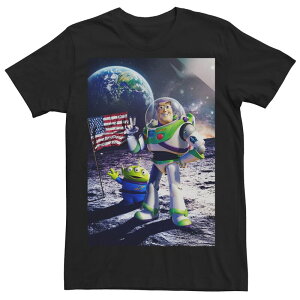 �f�B�Y�j�[ �s�N�T�[ ���f�B�[�X �g�b�v�X T�V���c Disney / Pixar's Toy Story Buzz Lightyear Men's Cosmic Explorer Tee Black �u���b�N