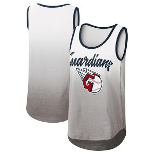 G-III ���f�B�[�X �g�b�v�X T�V���c ���S Women's G-III 4Her by Carl Banks White Cleveland Guardians Logopening Day Tank Top Grd White �z���C�g