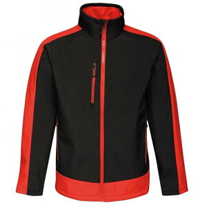 ���K�b�^ ���f�B�[�X �A�E�^�[ �W���P�b�g�E�u���]�� �R���g���X�g Regatta Professional Mens Contrast 3 Layer Soft Shell Jacket Black And Classic Red �u���b�N