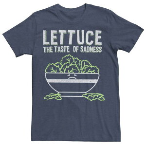 �A�j���L�����N�^�[ ���f�B�[�X �g�b�v�X T�V���c �O���t�B�b�N Licensed Character Men's Lettuce The Taste Of Sadness Graphic Tee Navy Heather �w�U�[