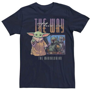 �A�j���L�����N�^�[ ���f�B�[�X �g�b�v�X T�V���c �O���t�B�b�N Licensed Character Men'star Wars The Mandalorian Grogu This The Way Graphic Tee Navy �l�C�r�[