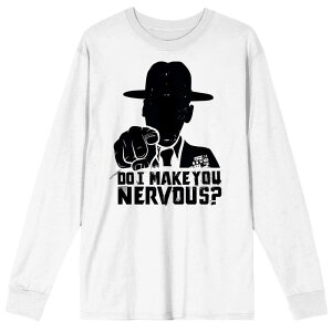 �A�j���L�����N�^�[ ���f�B�[�X �g�b�v�X T�V���c �W���P�b�g �O���t�B�b�N Licensed Character Men's Full Metal Jacket Hartman Do I Make You Nervous Long Sleeve Graphic Tee White �z���C�g