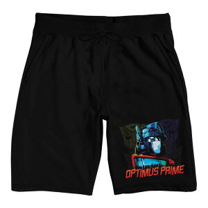 �A�j���L�����N�^�[ ���f�B�[�X �A���_�[�E�F�A �i�C�g�E�F�A �V���[�g�p���c Licensed Character Men's Transformers Optimus Prime Pajama Shorts Black �u���b�N