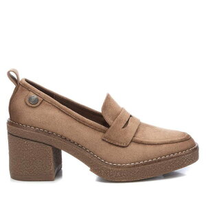 ���t���b�V�� ���f�B�[�X �V���[�Y �X���b�|���E���[�t�@�[ �q�[�� Refresh Women's heeled loafers 170994 Taupe �g�[�v