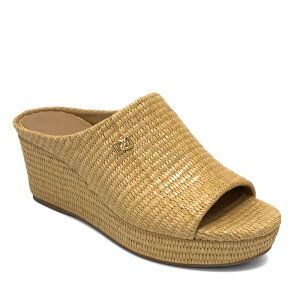 �G�A���\�[���Y ���f�B�[�X �V���[�Y �p���v�X �T���_�� Aerosoles Cafe Women's Wedge Slide Sandals Natural