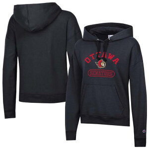 �`�����s�I�� ���f�B�[�X �g�b�v�X T�V���c �p�[�J�[ Women's Champion Black Ottawa Senators Arched Pill Box Hoodie Sen Black �u���b�N