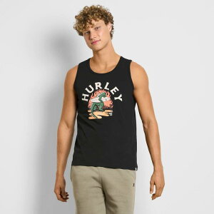 �n�[���[ ���f�B�[�X �g�b�v�X T�V���c �O���t�B�b�N Men's Hurley Lagoon Graphic Tank Top Black �u���b�N