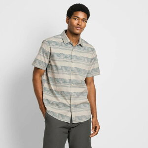 �n�[���[ ���f�B�[�X �g�b�v�X T�V���c Men's Hurley Master & Commandereverse Woven Shirt Bone