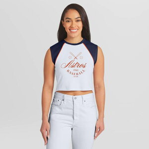 �E�F�A �o�C �G���� �A���h���[�Y ���f�B�[�X �g�b�v�X T�V���c �N���b�v�h Women's WEAR by Erin Andrews White Houston Astros Cooperstown Cropped Raglan Tank Top Ast White �z���C�g