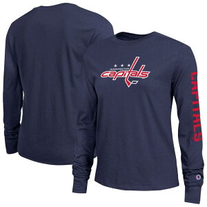 �`�����s�I�� ���f�B�[�X �g�b�v�X T�V���c �L���b�v Women's Championavy Washington Capitals 2-Hit Long Sleeve T-Shirt Cap Navy �l�C�r�[