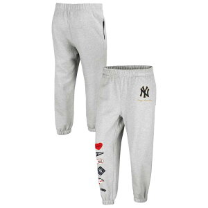 �t�H�[�e�B�Z�u���u�����h ���f�B�[�X �{�g���X �J�W���A���p���c 47 Brand Women's '47 x Stoney Clover Lane Heather Gray New York Yankees Venice Jogger Pants Ynk Grey �O���[