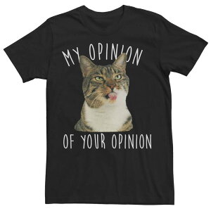 �A�j���L�����N�^�[ ���f�B�[�X �g�b�v�X T�V���c �O���t�B�b�N Licensed Character Men's My Opinion Graphic Tee Black �u���b�N