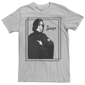 �A�j���L�����N�^�[ ���f�B�[�X �g�b�v�X T�V���c Licensed Character Men's Harry Potter Professor Snape Tee Silver �V���o�[