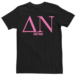�A�j���L�����N�^�[ ���f�B�[�X �g�b�v�X T�V���c Licensed Character Men's Legally Blondelta Nu Greek Letters Tee Black �u���b�N