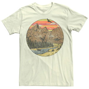 �A�j���L�����N�^�[ ���f�B�[�X �g�b�v�X T�V���c Licensed Character Men's Fifth Sun Mountain Falls Distressed Tee Natural