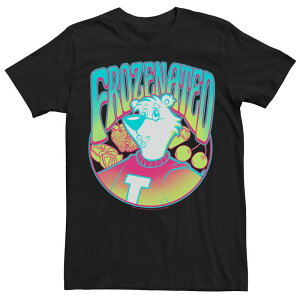 �A�j���L�����N�^�[ ���f�B�[�X �g�b�v�X T�V���c ���S Licensed Character Men's ICEE Neon Polar Bear Frozenated Face Logo Tee Natural