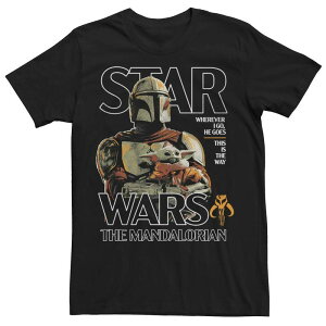 �X�^�[ �E�H�[�Y ���f�B�[�X �g�b�v�X T�V���c �O���t�B�b�N Men'star Wars The Mandalorian Grogu Din Djarin Quote Graphic Tee Black �u���b�N