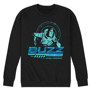 �f�B�Y�j�[ �s�N�T�[ ���f�B�[�X �g�b�v�X T�V���c �X�E�F�b�g �t���[�X Disney / Pixar's Lightyear Men's Blue Fleece Sweatshirt Black �u���b�N