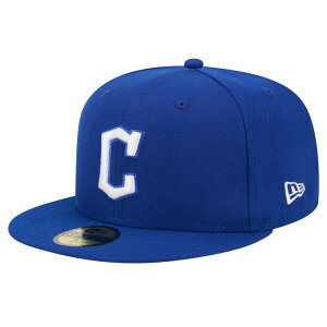 �j���[�G�� ���f�B�[�X �A�N�Z�T���[ �X�q ���S Men's New Era Royal Cleveland Guardians White Logo 59FIFTY Fitted Hat Grd Blue �u���[