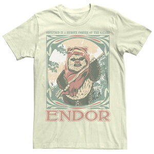 �X�^�[ �E�H�[�Y ���f�B�[�X �g�b�v�X T�V���c �O���t�B�b�N Juniors' Star Wars Ewoks of Endor Boyfriend Graphic Tee Natural
