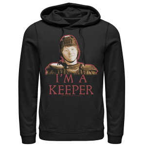 �A�j���L�����N�^�[ ���f�B�[�X �g�b�v�X T�V���c �p�[�J�[ �O���t�B�b�N Licensed Character Men's Harry Potteron Weasley I'm A Keeper Portrait Graphic Pullover Hoodie Black �u���b�N