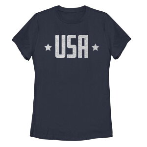 �A���u�����f�b�h ���f�B�[�X �g�b�v�X T�V���c Unbranded Juniors' Americana Silver and Stars USA Tee Royal �V���o�[