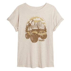 �A�j���L�����N�^�[ ���f�B�[�X �g�b�v�X T�V���c Licensed Character Juniors' Matchbox Built For All-Terrain Truck Oversized Tee Beige �x�[�W��