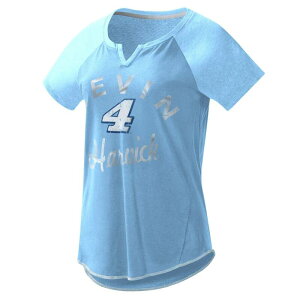 �W�[�X���[ �t�H�[�n�[ �o�C �J�[�� �o���N�X ���f�B�[�X �g�b�v�X T�V���c V�l�b�N Women's G-III 4Her by Carl Banks Light Blue Kevin Harvick Grand Slam Tri-Blend Notch V-Neck T-Shirt Nas Light �u���[