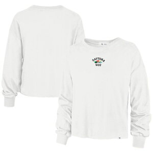 �t�H�[�e�B�Z�u���u�����h ���f�B�[�X �g�b�v�X T�V���c �X�E�F�b�g 47 Brand Women's '47 Cream Daytona International Speedway Daytona 500 Arch Parkway Sweatshirt Nas Beige �x�[�W��