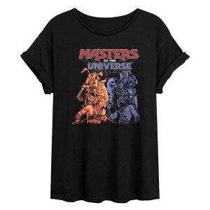 �A�j���L�����N�^�[ ���f�B�[�X �g�b�v�X T�V���c Licensed Character Juniors' Masters Of The Universe Heroic & Evil Warriors Oversized Tee No Color