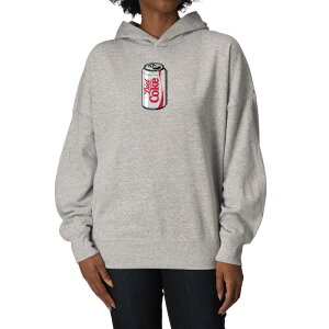 �A�j���L�����N�^�[ ���f�B�[�X �g�b�v�X T�V���c �X�E�F�b�g �t���[�X �p�[�J�[ Licensed Character Women's Diet Coke Can Oversized Fleece Hoodie Sweatshirt Athletic Heather �w�U�[