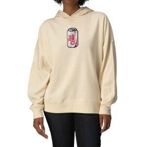 �A�j���L�����N�^�[ ���f�B�[�X �g�b�v�X T�V���c �X�E�F�b�g �t���[�X �p�[�J�[ Licensed Character Women's Diet Coke Can Oversized Fleece Hoodie Sweatshirt Cream �N���[��