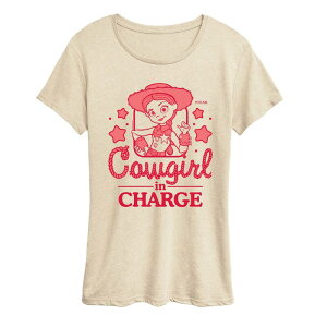 �A�j���L�����N�^�[ ���f�B�[�X �g�b�v�X T�V���c �O���t�B�b�N Licensed Character Women's Disney / Pixar's Toy Story 5 Jessie Cowgirl in Charge Graphic Tee Beige �x�[�W��