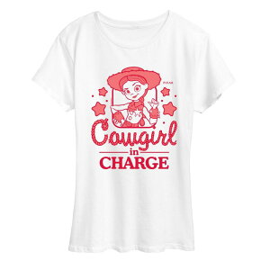 �A�j���L�����N�^�[ ���f�B�[�X �g�b�v�X T�V���c �O���t�B�b�N Licensed Character Women's Disney / Pixar's Toy Story 5 Jessie Cowgirl in Charge Graphic Tee White �z���C�g