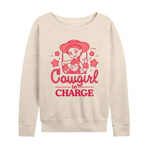 �A�j���L�����N�^�[ ���f�B�[�X �g�b�v�X T�V���c �p�C�� Licensed Character Women's Disney / Pixar's Toy Story 5 Jessie Cowgirl in Charge French Terry Long Sleeve Tee Beige �x�[�W��