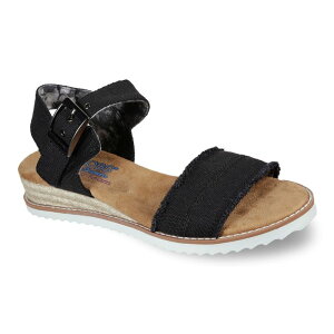 yz XPb`[Y fB[X T_ V[Y BOBS by Skechers Desert Kiss Adobe Princess Women's Sandals Black