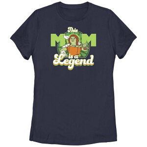 �A�j���L�����N�^�[ ���f�B�[�X �g�b�v�X T�V���c �O���t�B�b�N Licensed Character Juniors' Shrek Fiona This Mom Is A Legend Graphic Tee Navy �l�C�r�[