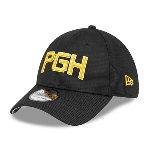 �j���[�G�� ���f�B�[�X �A�N�Z�T���[ �X�q Men's New Era Black Pittsburgh Pirates City Connect Batting Practice 39THIRTY Flex Hat Pir Black �u���b�N